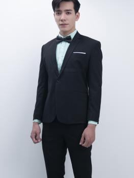Bộ Suit Đen Dày Modern Fit TGS46